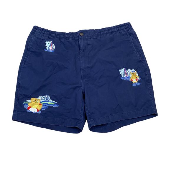 Polo Ralph Lauren Polo Bear Embroidered Stretch Classic Fit Shorts Men's 2XL - Picture 1 of 9